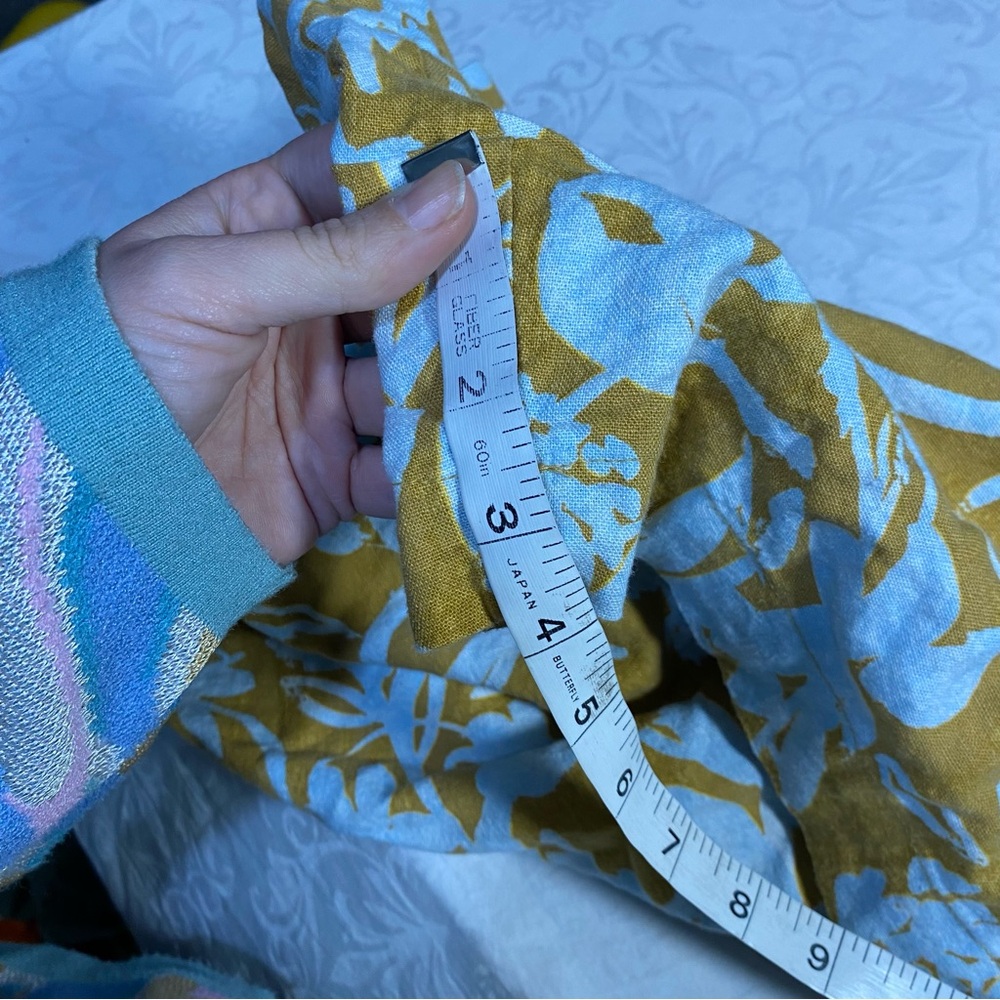 NEW Ava & Viv Linen Shorts Floral Print Loose Fit relaxed Flowy Summer Short 2X - Picture 2 of 10